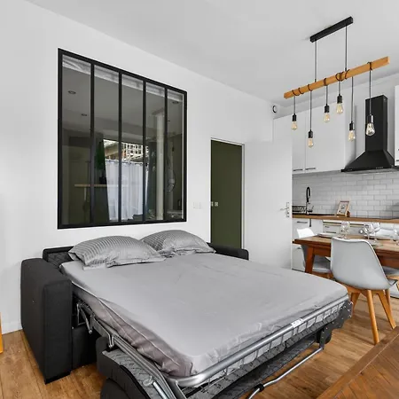 Apartmán Charming 2-room Loft-style Near Montmartre